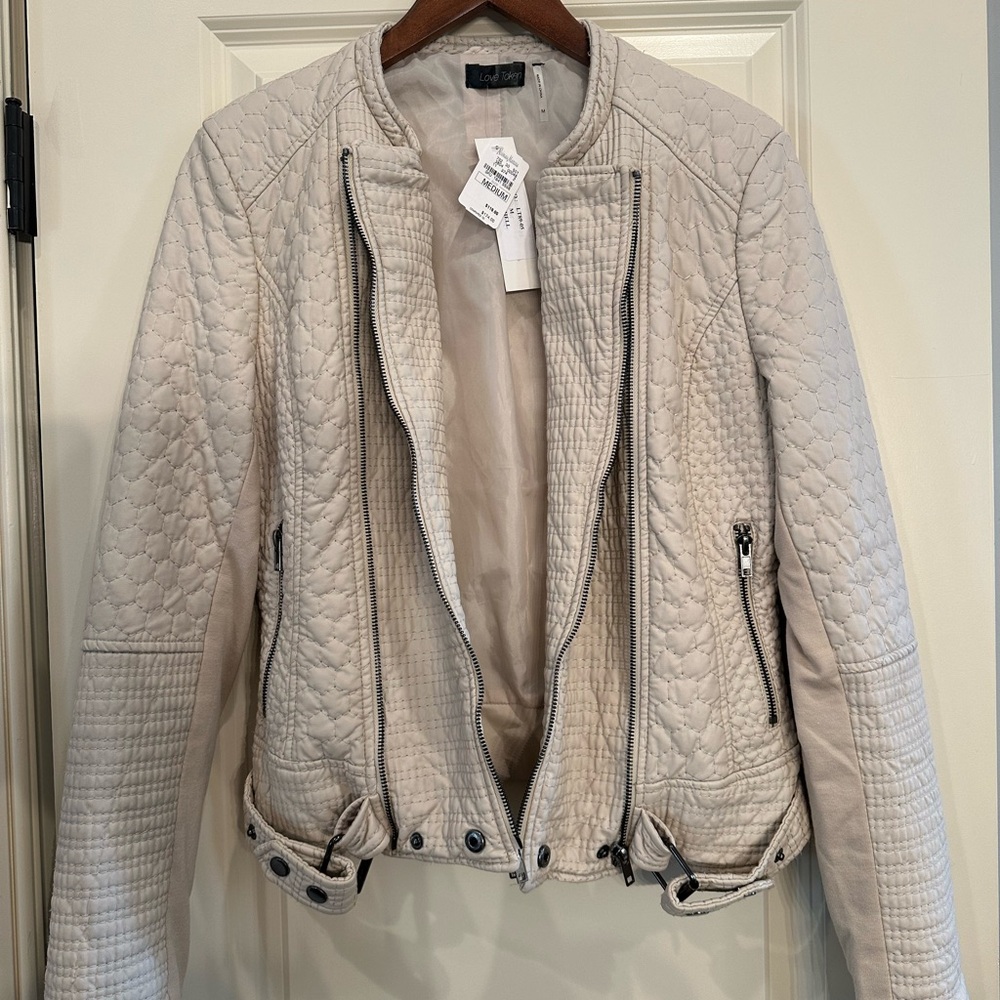 Women's Quilted Leather Jacket